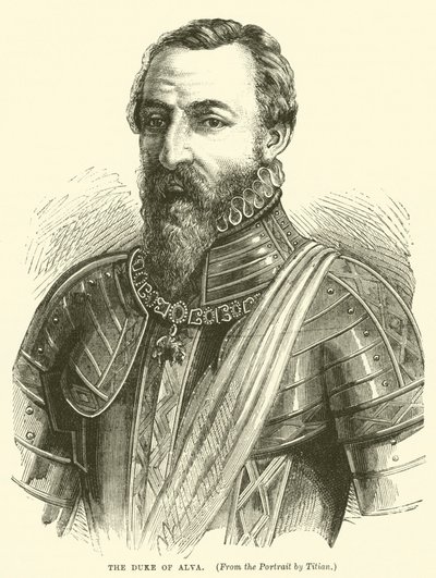 El Duque de Alba (grabado) de English School