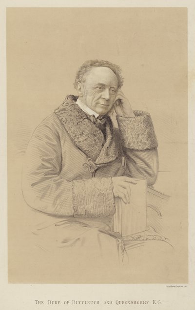 El Duque de Buccleuch y Queensberry, KG (litografía) de English School