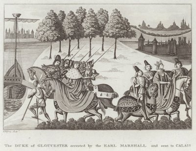 El duque de Gloucester arrestado por el mariscal y enviado a Calais de English School