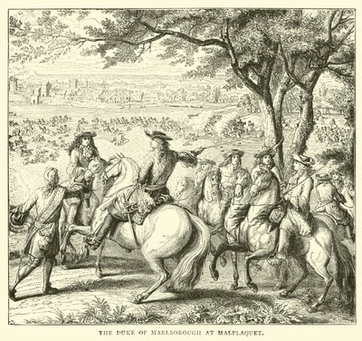 El duque de Marlborough en Malplaquet de English School