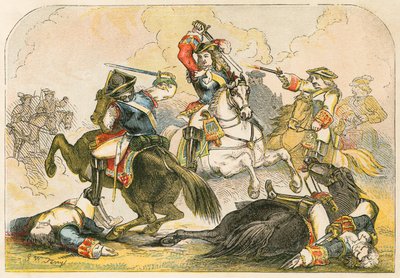 El Duque de Marlborough en la batalla de Ramilies de English School