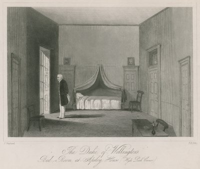 El dormitorio del Duque de Wellington en la Casa Apsley, Hyde Park Corner de English School