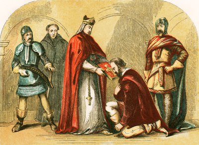 El duque de York jurando ser fiel a Enrique VI de English School