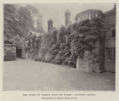 La visita del Duque de York a Gales, Castillo de Gwydyr de English School