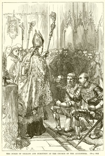 Los Duques de Orleans y Borgoña en la Iglesia de los Agustinos de English School