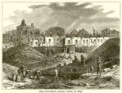 Los Montones de Polvo, Somers Town, en 1836 de English School