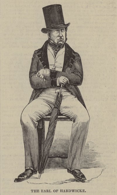El conde de Hardwicke (grabado) de English School