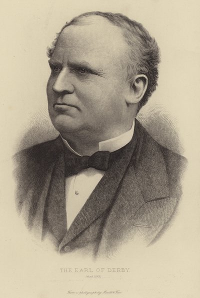 El Conde de Derby, fallecido en 1893 de English School