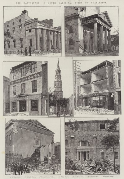 El Terremoto en Carolina del Sur, Ruinas de Charleston de English School