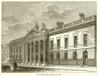 La Casa de la India Oriental en 1803 de English School