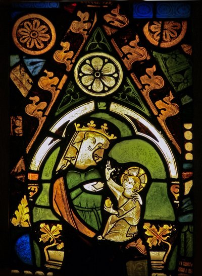 La ventana este (Ew) que representa a la Virgen y el Niño de English School