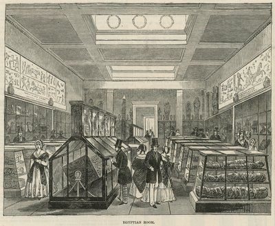La Sala Egipcia en el Museo Británico de English School
