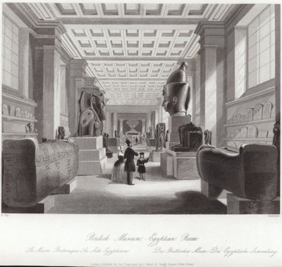 La Sala Egipcia del Museo Británico de English School