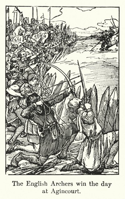 Los arqueros ingleses ganan el día en Agincourt de English School