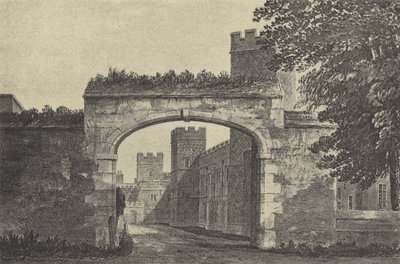 La entrada al patio de Westons, 1818 de English School