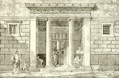 La entrada a la casa de un noble en Atenas de English School