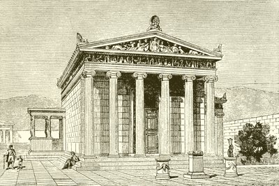 El Erecteión, un famoso templo en Atenas dedicado al héroe Erecteo de English School