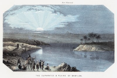 El Éufrates y las llanuras de Babilonia de English School