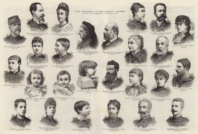 La Expulsión de los Príncipes Franceses (grabado) de English School