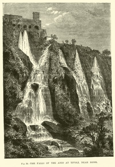 Las Cataratas del Anio en Tívoli, cerca de Roma de English School