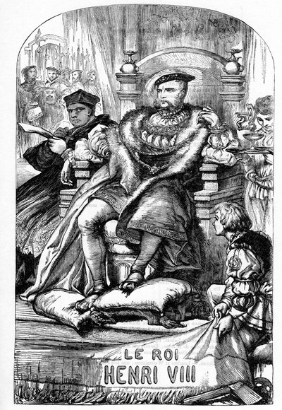 La famosa historia de la vida del rey Enrique VIII - Ilustración en “Obras completas de William Shakespeare” 1866 - Las ilustraciones y la forma general de esta edición son tomadas de Cassell