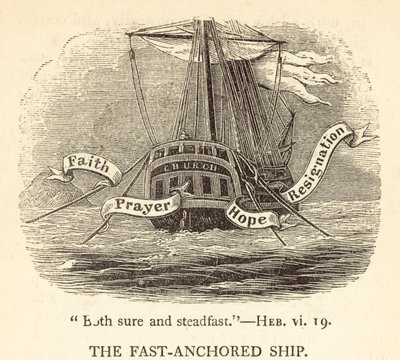 El barco anclado rápidamente de English School