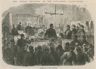 Los prisioneros fenianos en el Tribunal de Policía de Bow Street de English School