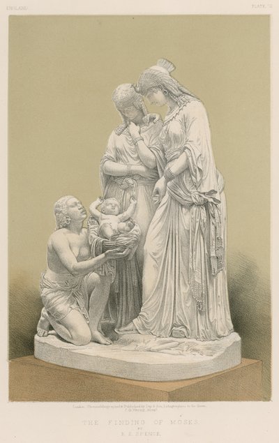 El hallazgo de Moisés por B. E. Spence de English School