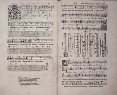 El primer libro de Songes o Ayres, de John Dowland (1563-1626) 1597 (impresión) de English School