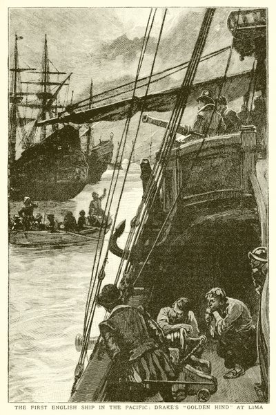El primer barco inglés en el Pacífico: el Golden Hind de Drake en Lima de English School