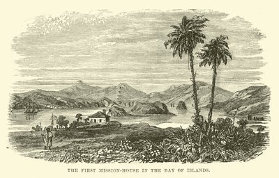La primera casa de misión en la Bahía de las Islas de English School