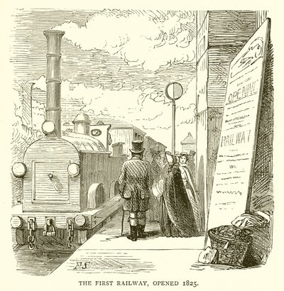 El primer ferrocarril, inaugurado en 1825 de English School