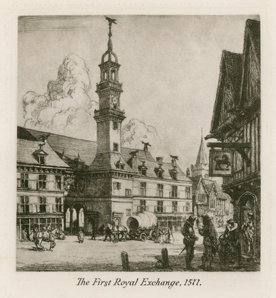 El Primer Intercambio Real, Londres, 1571 de English School