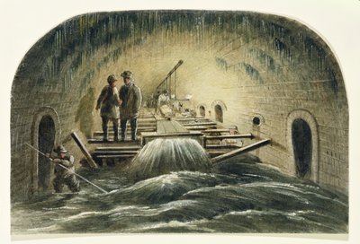 El Alcantarillado de la Flota, c.1840 de English School