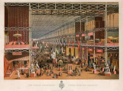 El Departamento Extranjero Visto desde el Transepto, Gran Exposición, 1851 de English School
