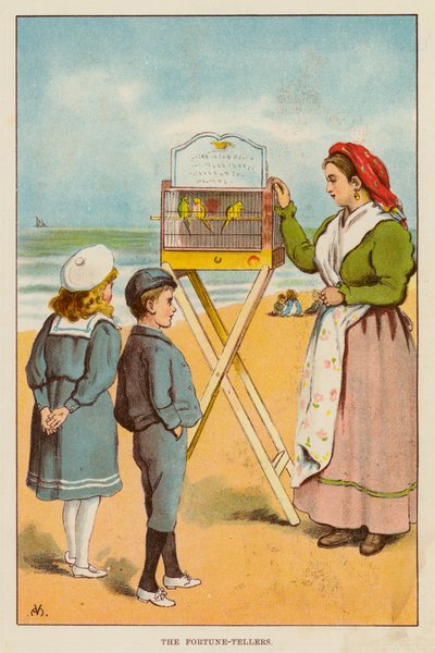Los adivinos (litografia en color) de English School