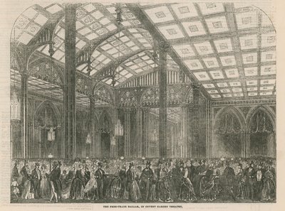 El Bazar de Libre Comercio en el Teatro Covent Garden, Londres de English School