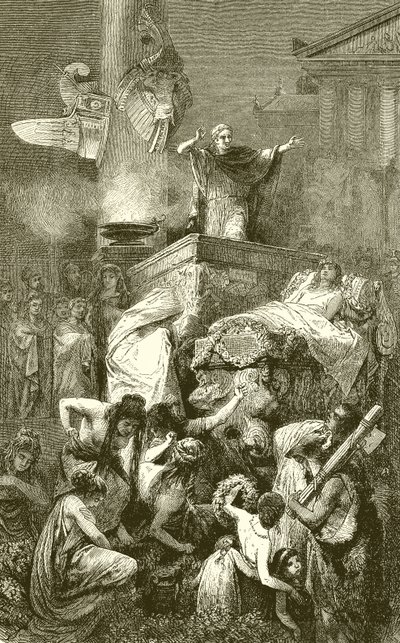 La oración fúnebre sobre un héroe romano de English School