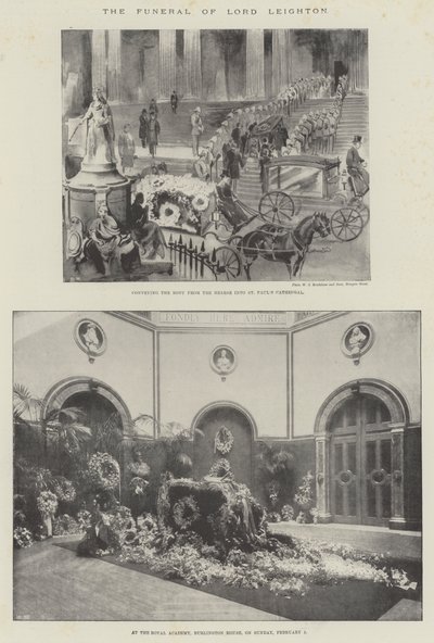El funeral de Lord Leighton de English School
