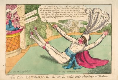 El Gay Lothario. El Gran y Celebrado Aficionado de la Moda, pub. 1813 de English School