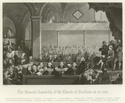 La Asamblea General de la Iglesia de Escocia, 1783 de English School