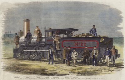 La locomotora George Stephenson construida en Hamilton de English School