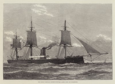 El acorazado alemán Grosser Kurfurst, recientemente hundido frente a Folkestone de English School