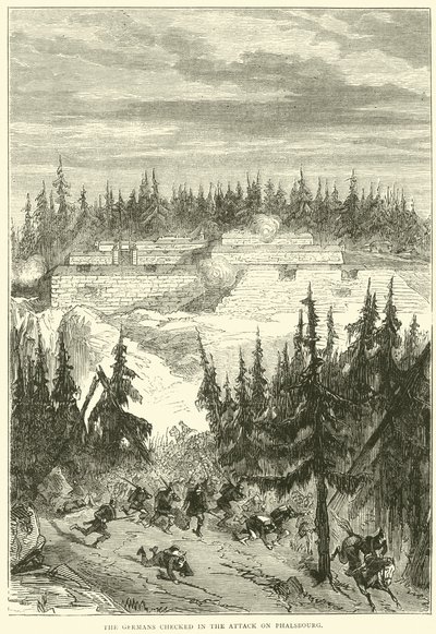 Los alemanes detenidos en el ataque a Phalsbourg, 1871 de English School