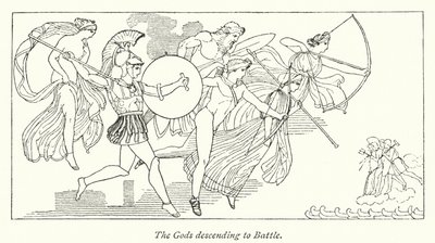 Los Dioses Descendiendo a la Batalla de English School