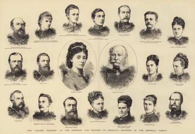 Las "Bodas de Oro" del Emperador y la Emperatriz de Alemania, miembros de la familia imperial de English School