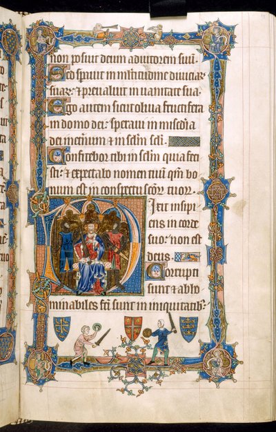 El salterio de Gorleston, Add MS 49622 f.69r de English School