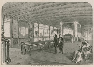 El Gran Salón del barco de vapor Great Eastern de English School