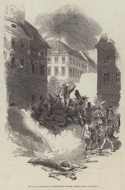 La Gran Barricada en la Breiten-Strasse, Berlín de English School
