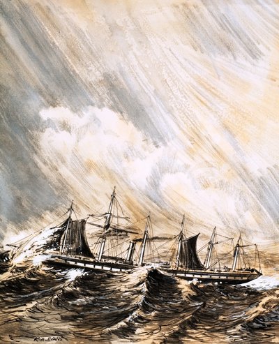 El Gran Bretaña, diseñado por Isambard Kingdom Brunel de English School